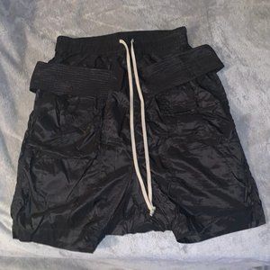 RICK OWENS CREATCH CARGO SHELL SHORTS